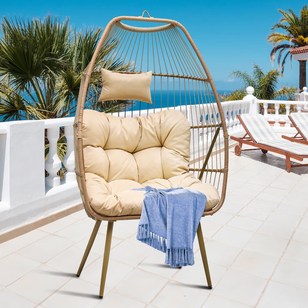 Egg chair with bracket (hanging standing)