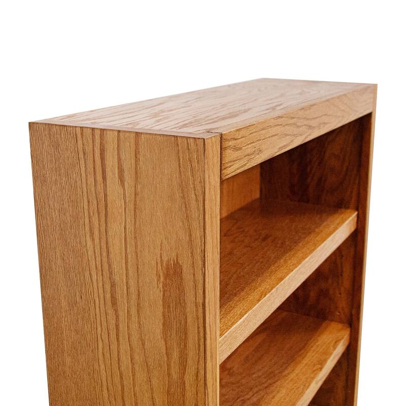 Concepts in Wood 4 Shelf Wood Bookcase, 48 inch Tall