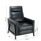 preview thumbnail 6 of 23, Milo Modern Push Back Recliner by Greyson Living
