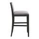preview thumbnail 8 of 43, Set of 2 Counter Height Bar Stool, Fabric Upholstered Accent Chair, Wooden Frame Island Dining Chair, Bistro High Bar Chair