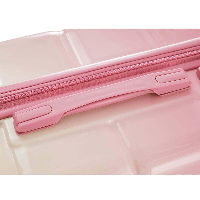 Fashion Luggage Hardshell Luggage with Travel Bag USB Port and Side Hooks, for Boarding Travel, 5 Piece Set