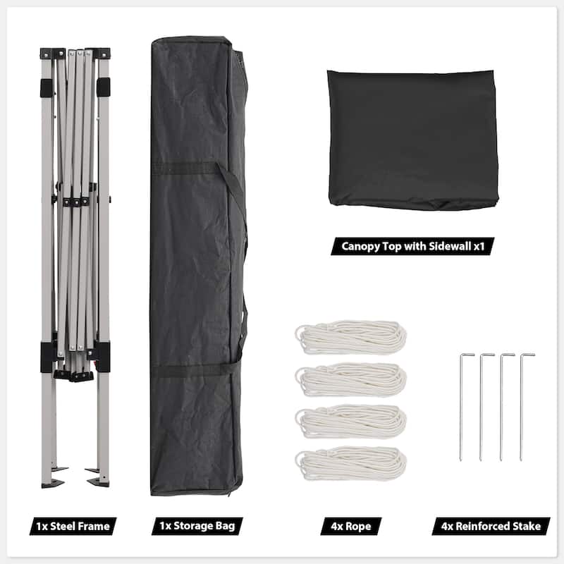 Ainfox 8 x 8 ft Pop-up Canopy Tent, Outdoor Gazebo for Beach, Sun Shade