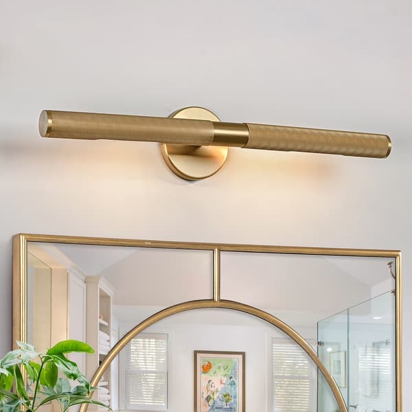 slide 2 of 18, 2-Light Modern Linear Dimmable Vanity Light Wall Sconce