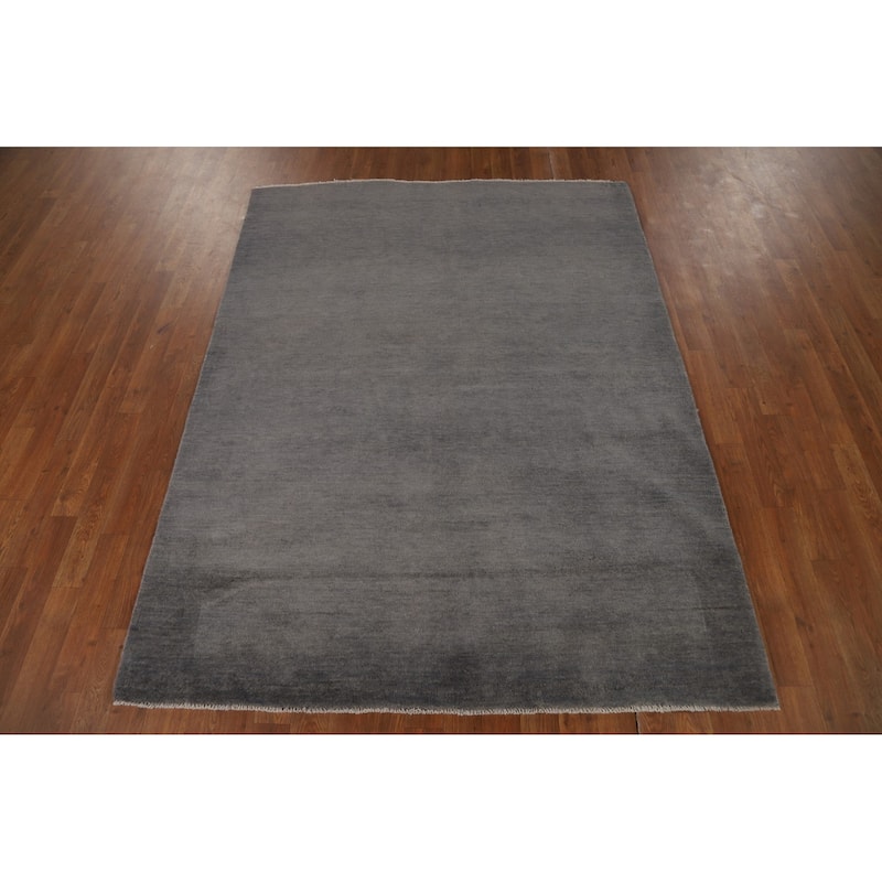 Gabbeh Modern Oriental Rug Handmade Tribal Wool Carpet - 4'11"x 6'5"