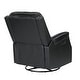 preview thumbnail 43 of 49, Kunibert Multifunctional Genuine Leather Nursery Chair with Metal Swivel Base Set of 2 by HULALA HOME