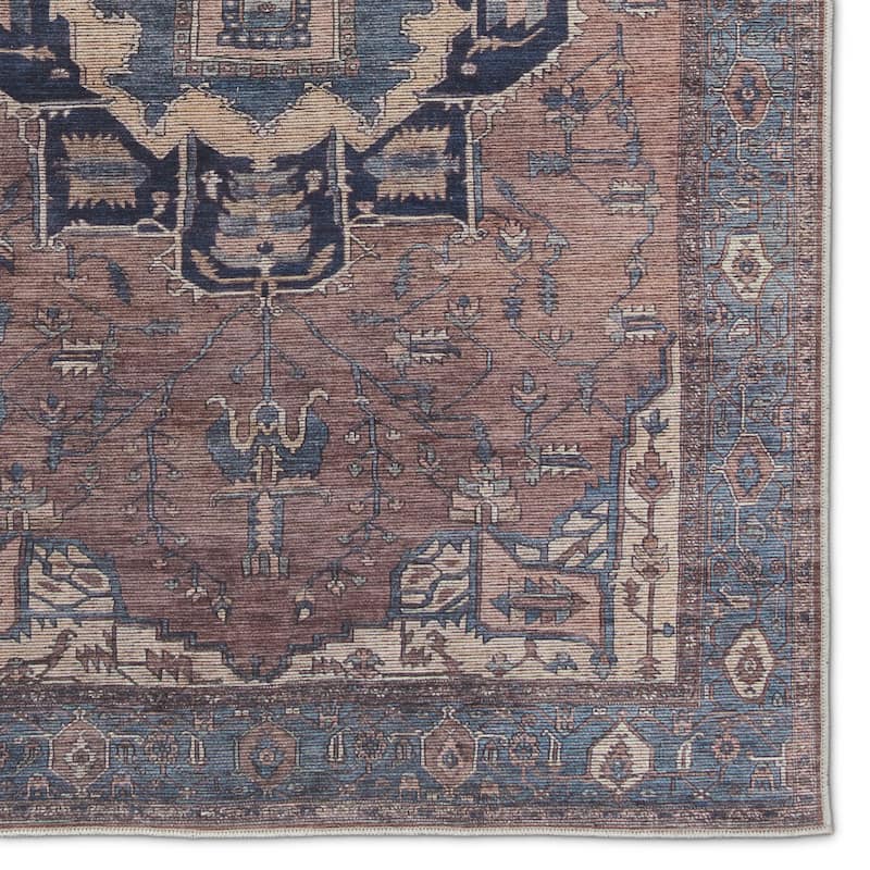 Barrymore Machine Washable Medallion Area Rug