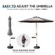preview thumbnail 3 of 6, 9FT Patio Umbrella, Outdoor Table Umbrella with Push Button Tilt and Crank