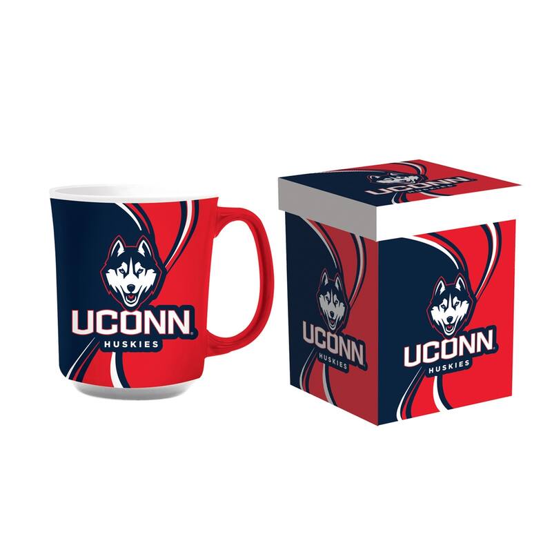 University of Connecticut, 14 oz Ceramic Coffee Mug w/ Gift Box