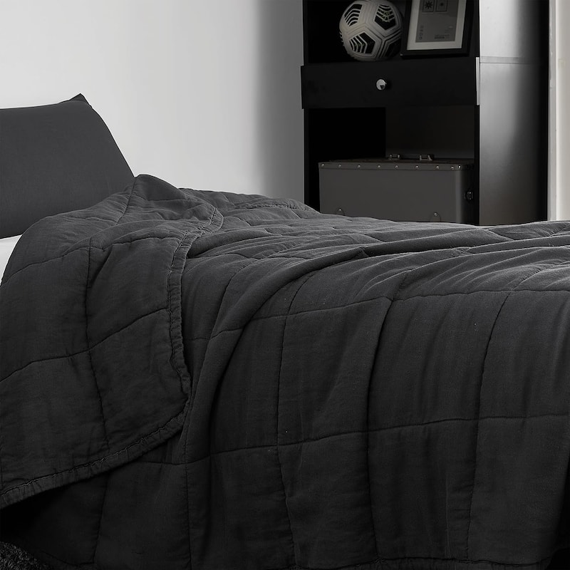 Dark Sky Reserve® - Bamboo Linen Comforter - Portugal Made - Faded Black
