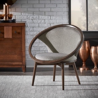 Emilien 32" Wide Fabric Upholstered Accent Barrel Chair by iNSPIRE Q Modern
