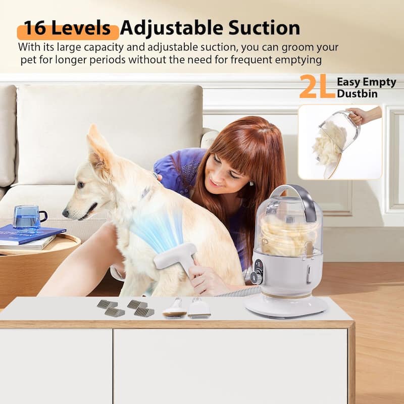 5 in-1 Dog Grooming Kit Pet Grooming Hair Vacuum