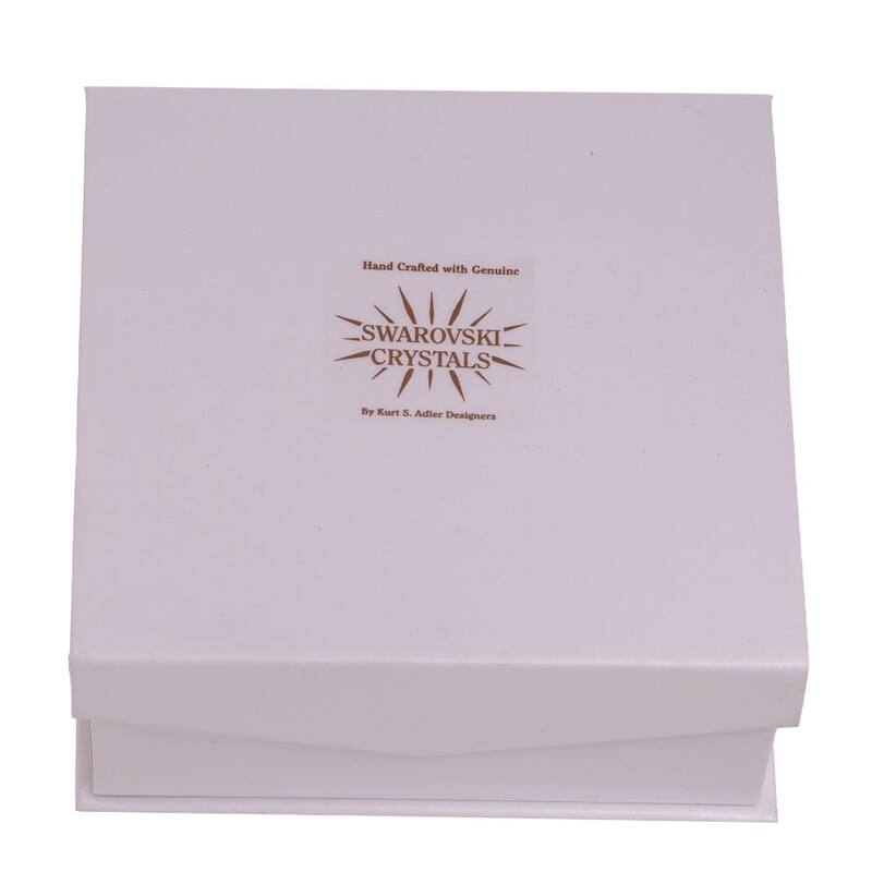 Kurt Adler 4-Inch Elegant Snowflake Ornament with Swarovski Elements