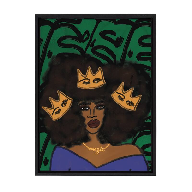 Kate and Laurel Crown by Kendra Dandy of Bouffants and Broken Hearts - 18x24 - Plastic - Black