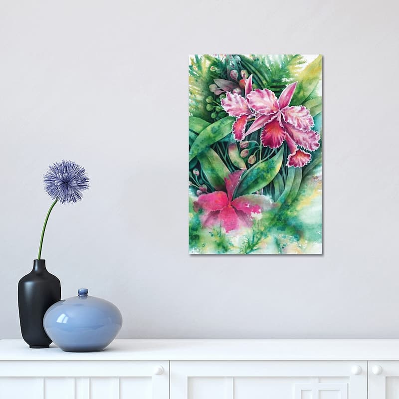 iCanvas "Pink Orchid" by Michelle Faber Canvas Print - 18x12x1.5