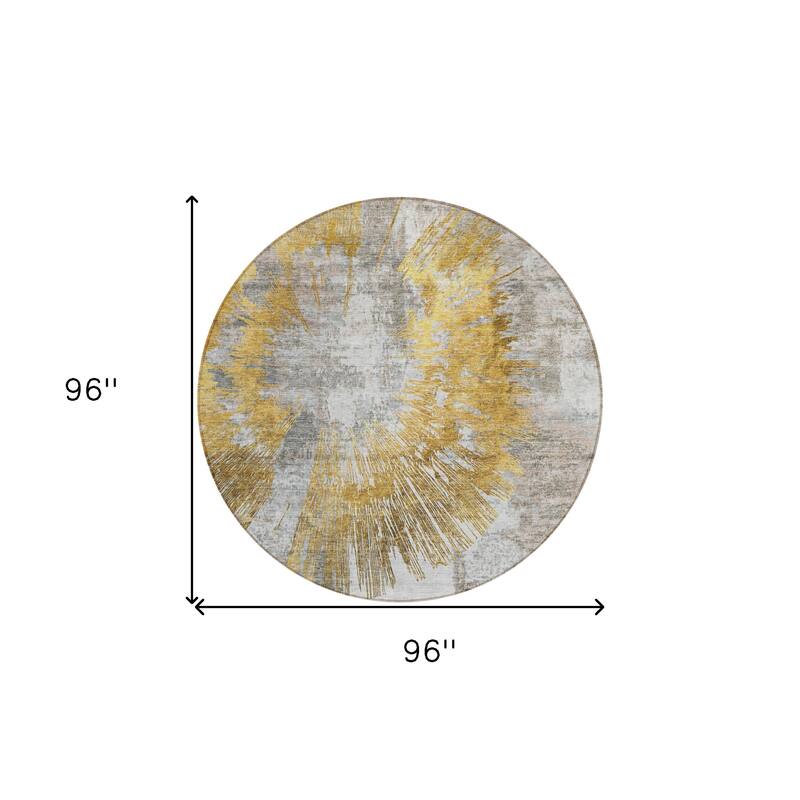 HomeRoots Abstract Transitional Rectangle Outdoor Rug