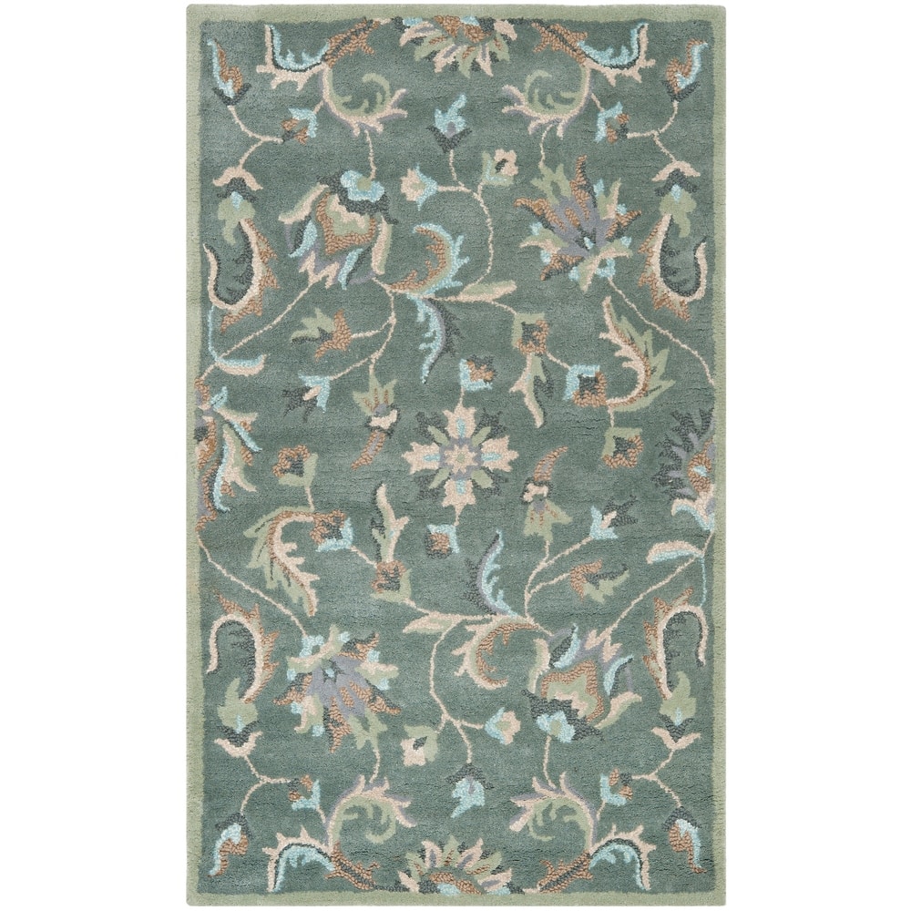 SAFAVIEH Handmade Jardin Aase Country Floral Wool Rug