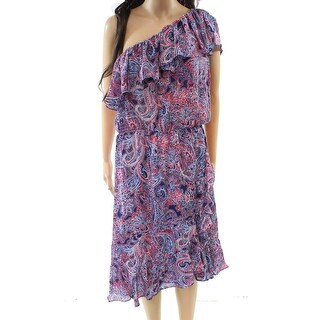 parker one shoulder sheath dress