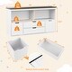 preview thumbnail 10 of 9, Costway Kids Toy Storage Organizer Wooden Bookshelf TV Stand with - See Details