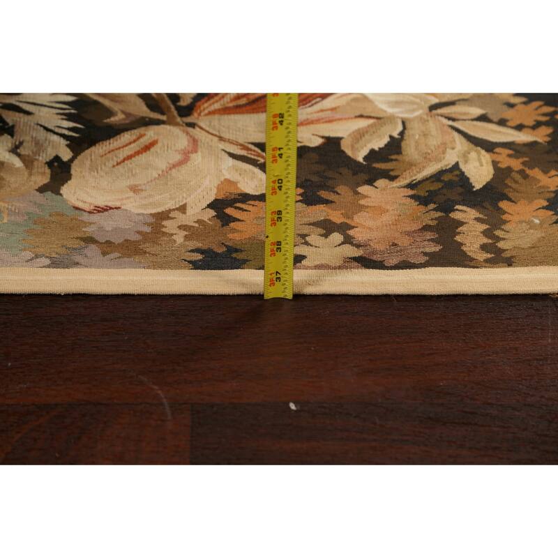 Flat-weave Pictorial Tapestries French Oriental Area Rug Wool Carpet - 3'0" x 5'2"