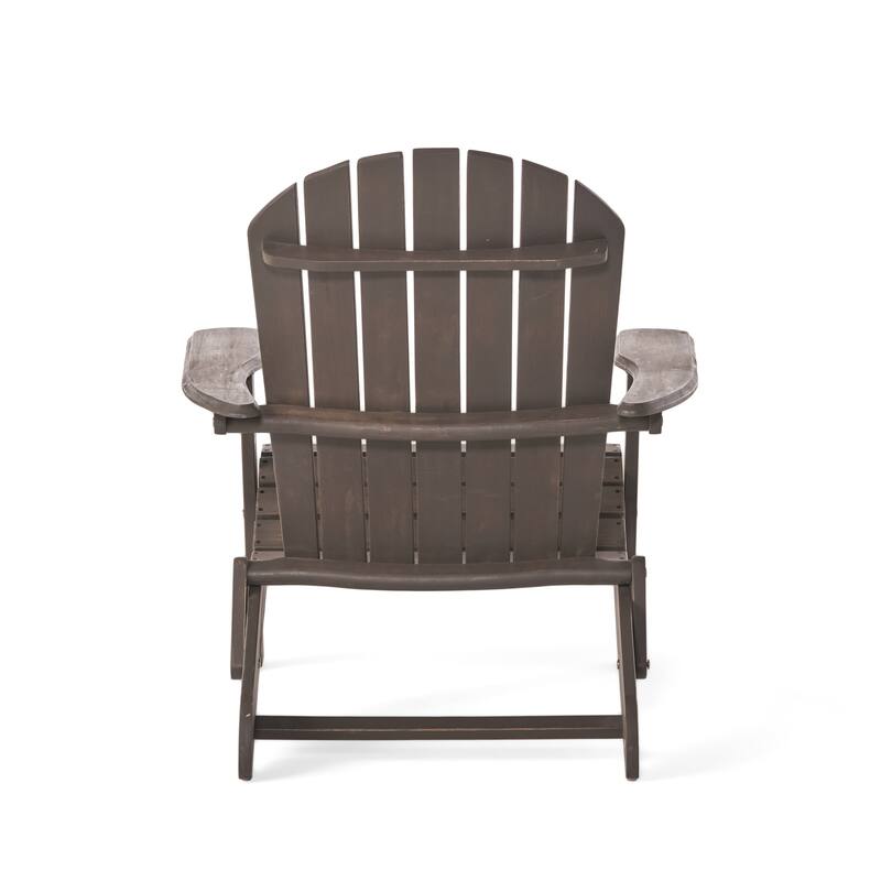 Hanlee Acacia Wood Folding Adirondack Chair by Christopher Knight Home - 29.50" W x 35.75" D x 34.25" H