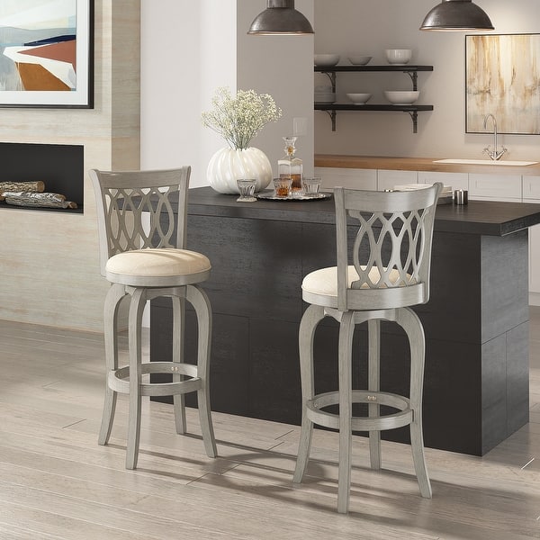 slide 2 of 21, Rovinj Scroll Back Swivel Bar Stool