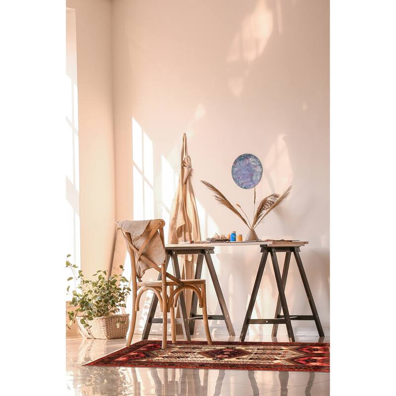 ECARPETGALLERY Hand-knotted Konya Anatolian Cream Wool Rug - 3'5 x 5'1