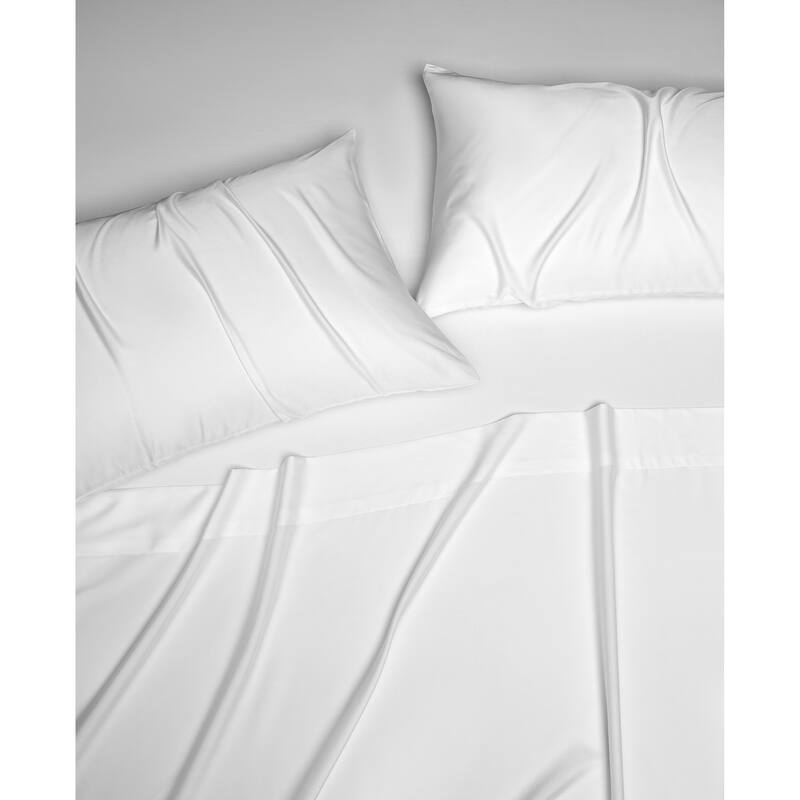 White 100% Tencel Sheet Set with Pillowcase