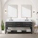 preview thumbnail 17 of 40, Lexora Norwalk Bath Vanity, Carrara Marble Top, Faucet Set, and Mirror