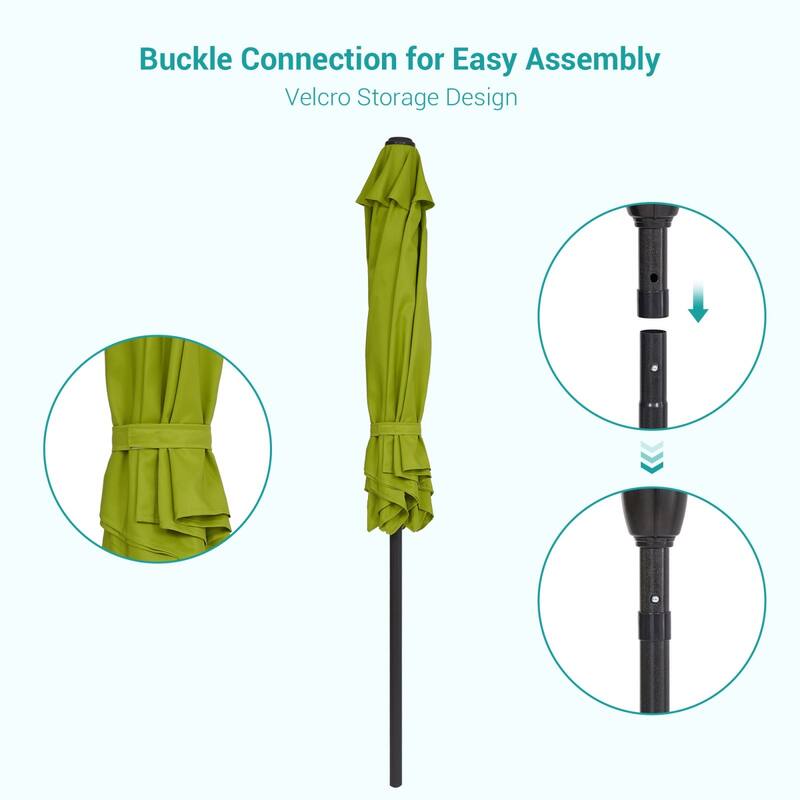 Bonosuki 7.5-foot Waterproof Sunshade Canopy Patio Umbrella