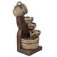 preview thumbnail 5 of 8, Brown Resin Cascading Pitchers Outdoor Fountain