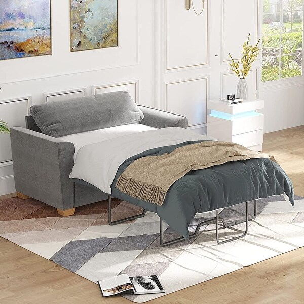 Mixoy Modern Pull Out Sofa Bed Velvet Sleeper Loveseat Couch Bed On Sale Bed Bath Beyond 36883817