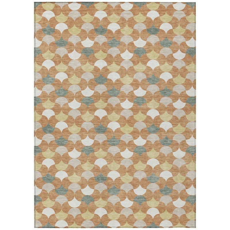 Machine Washable Indoor/ Outdoor Modern Osage Chantille Rug