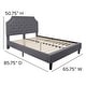 preview thumbnail 29 of 121, Tufted Platform Bed with 10 Inch Pocket Spring Mattress
