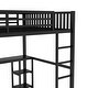 preview thumbnail 8 of 21, Full Size Metal Gaming Loft Bed with LED,Desk and 3 Storage Drawers