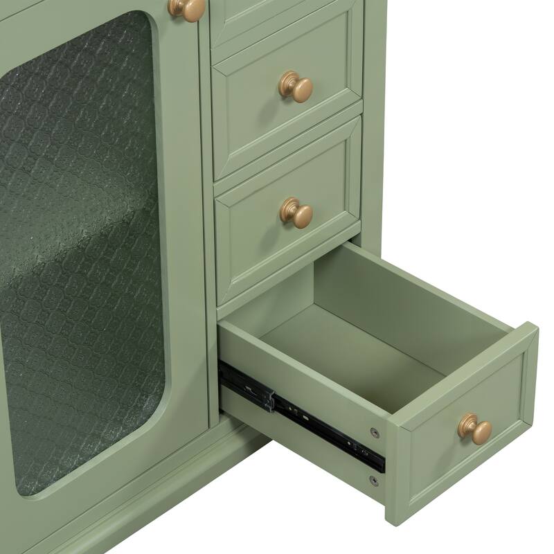 Bathroom Vanity With Glass Door