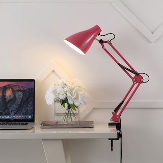 Hugo 28.5" Classic Industrial Adjustable Articulated Clamp-On LED Task Lamp, by JONATHAN Y