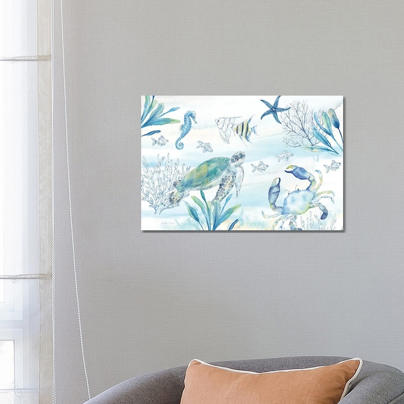 iCanvas "Great Blue Sea I" by Cynthia Coulter Canvas Print - 18x26x1.5