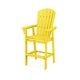 preview thumbnail 1 of 5, POLYWOOD Nautical Adirondack Bar Chair Lemon