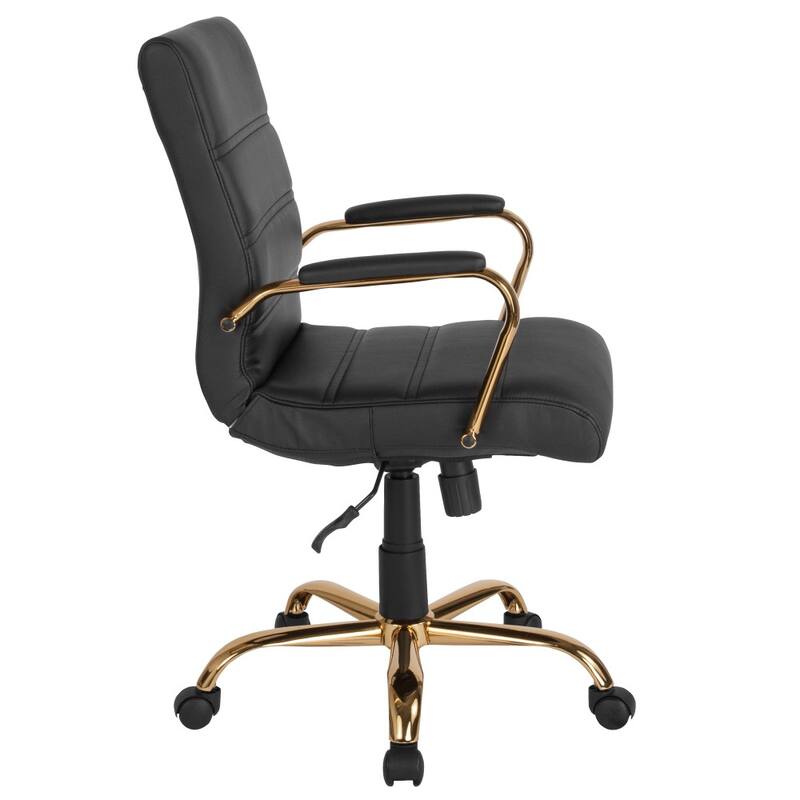 Mid-back LeatherSoft Executive Swivel Office Chair