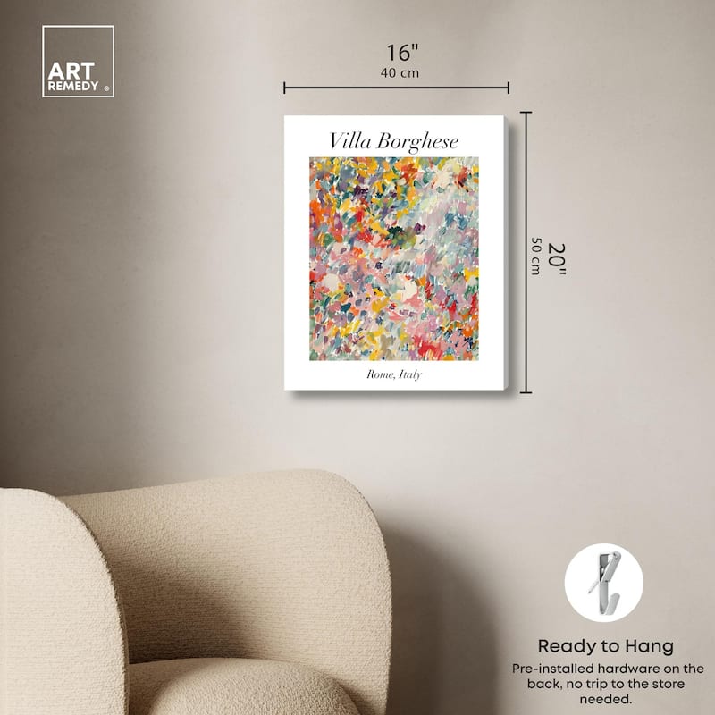 Villa Borghese Canvas by Art Remedy, Gallery Wrapped