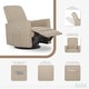 preview thumbnail 7 of 21, Evolur Harlow Deluxe Upholstered Plush Seating Glide Rocker