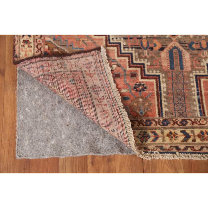 Hamedan Antique Persian Accent Rug Handmade Wool Carpet - 3'4"x 5'10"