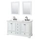 Option White / White Quartz Top / Matte Black Hardware