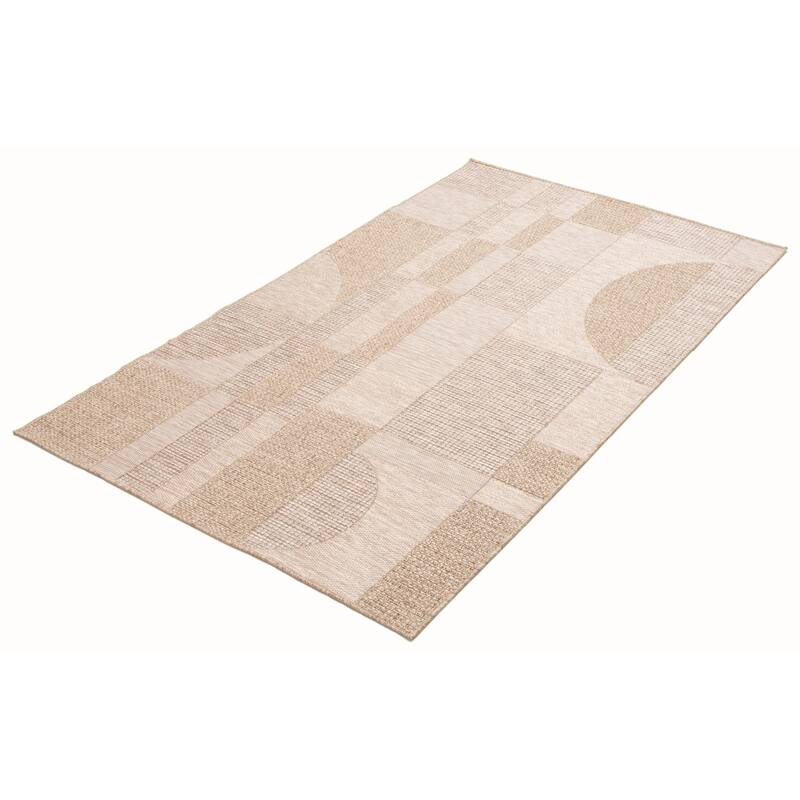 ECARPETGALLERY Machine Woven Bodhi Taupe Area Rug