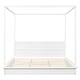preview thumbnail 15 of 36, Canopy Bed Frame with Headboard, 4 Posters Wooden Bed Frame, No Box Spring Needed, Mattress Foundation Platform Bed for Kids