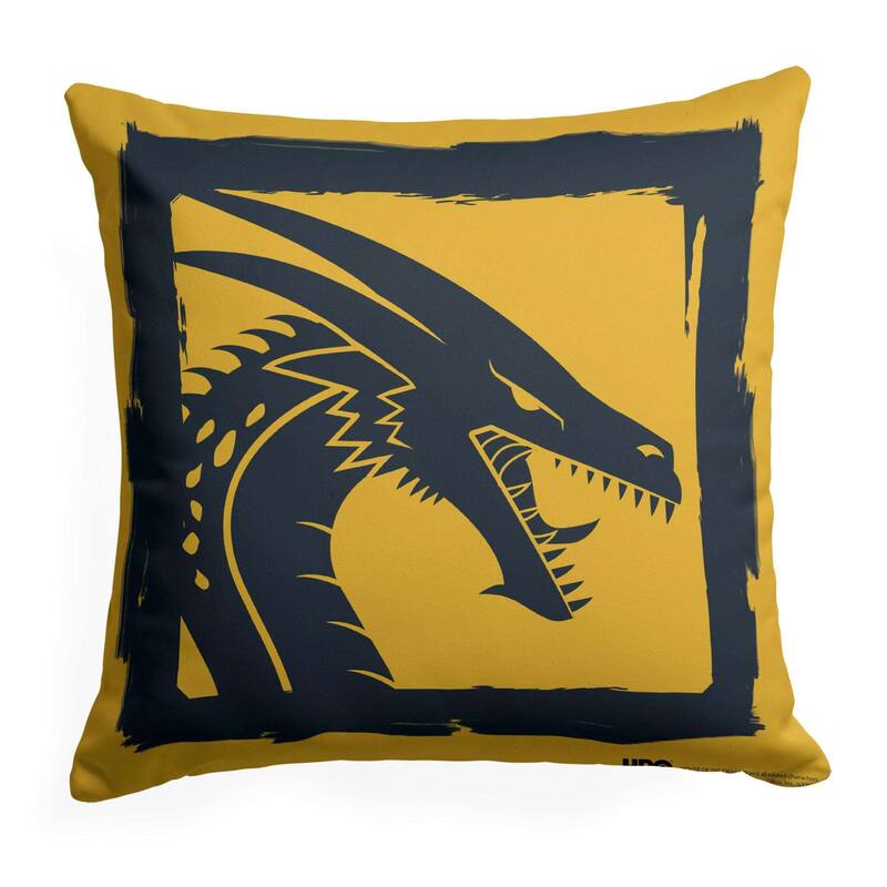 Warner Brothers Game of Thrones Year of the Dragon Gold Dragon 18 Inch Throw Pillow