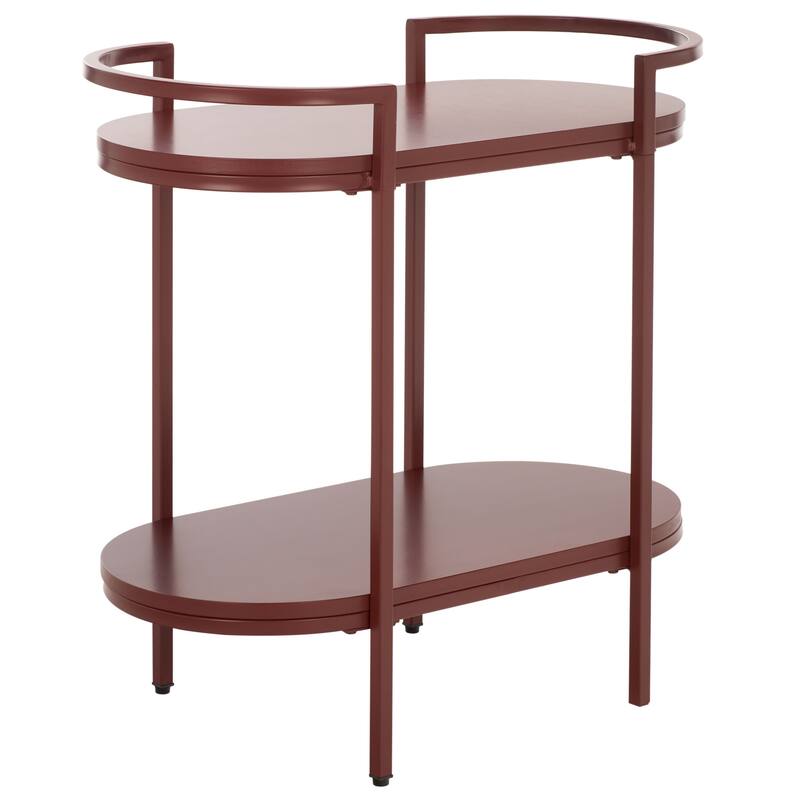SAFAVIEH Home Inessa 2 Tier Bar Cart - 26"W x 14"D x 26"H