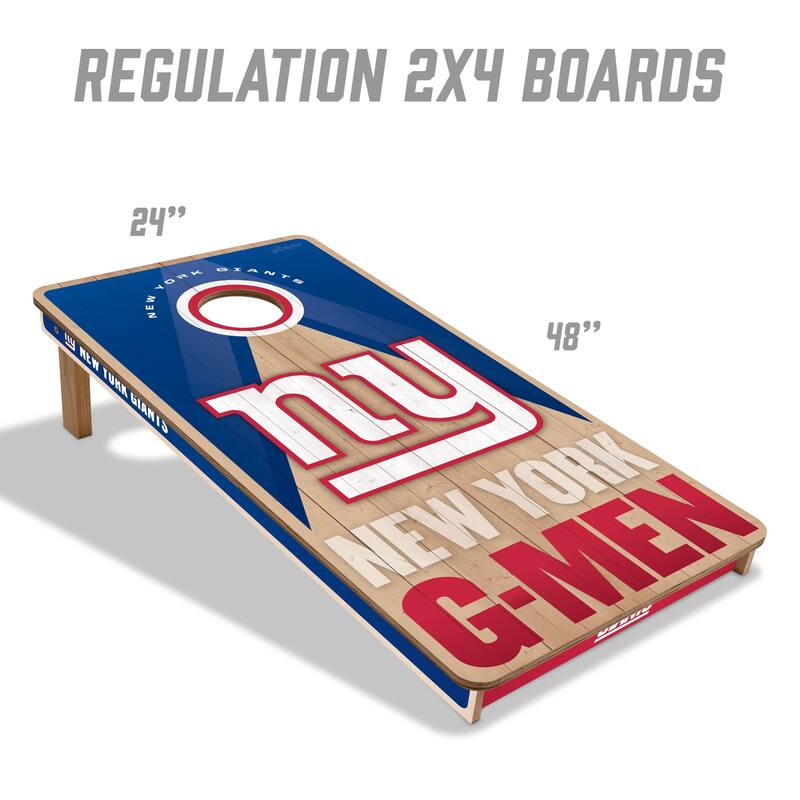 New York Giants NFL 2x4 Professional Cornhole Board Set