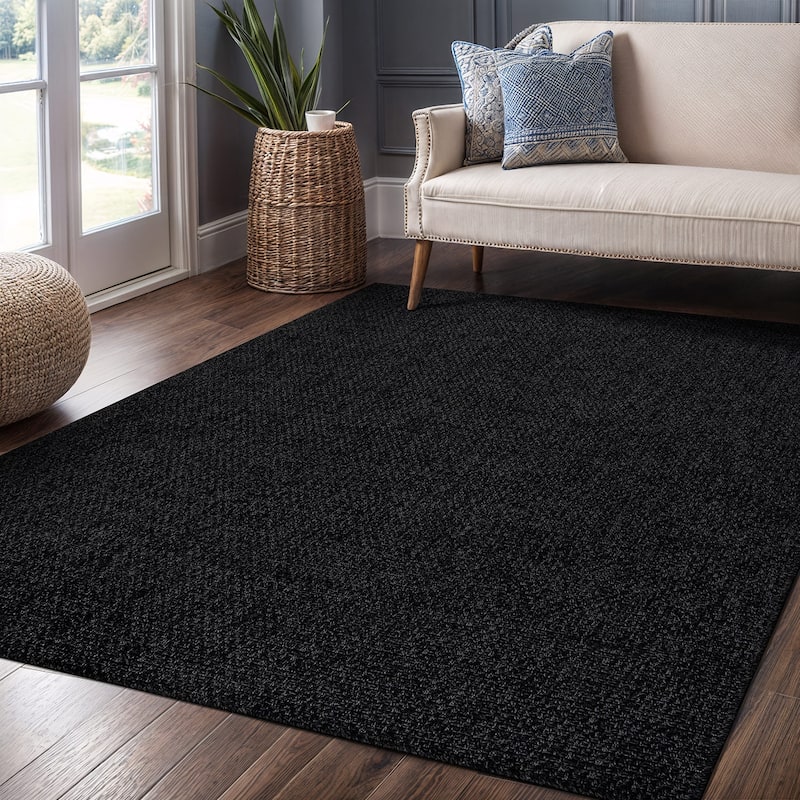 VILLADECOR Easy Jute Indoor Outdoor Weaving Area Rug