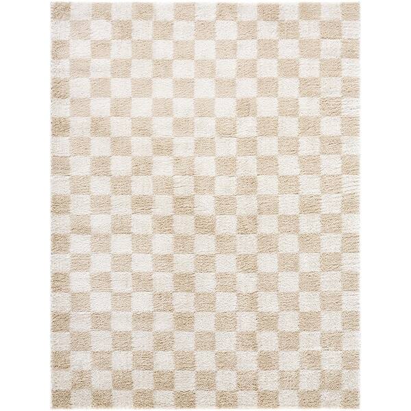 Livabliss Fossay Shag Modern & Contemporary Stripe Washable Area Rug